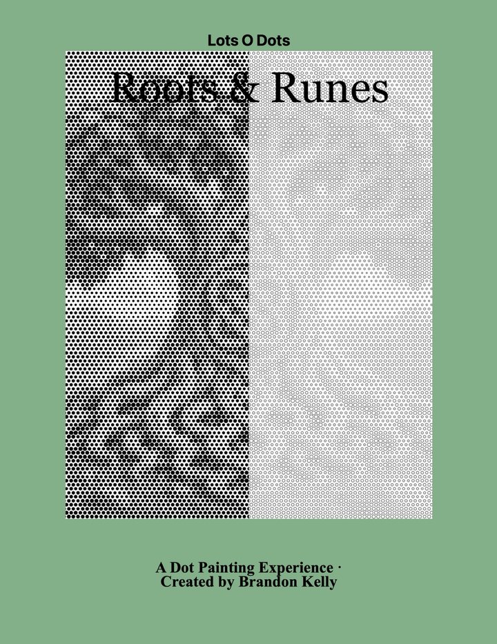Roots & Runes dot painting book cover