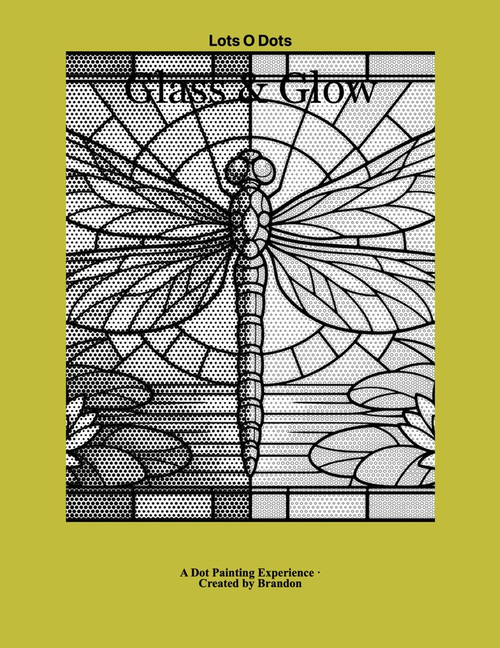 Glass & Glow dot painting book cover
